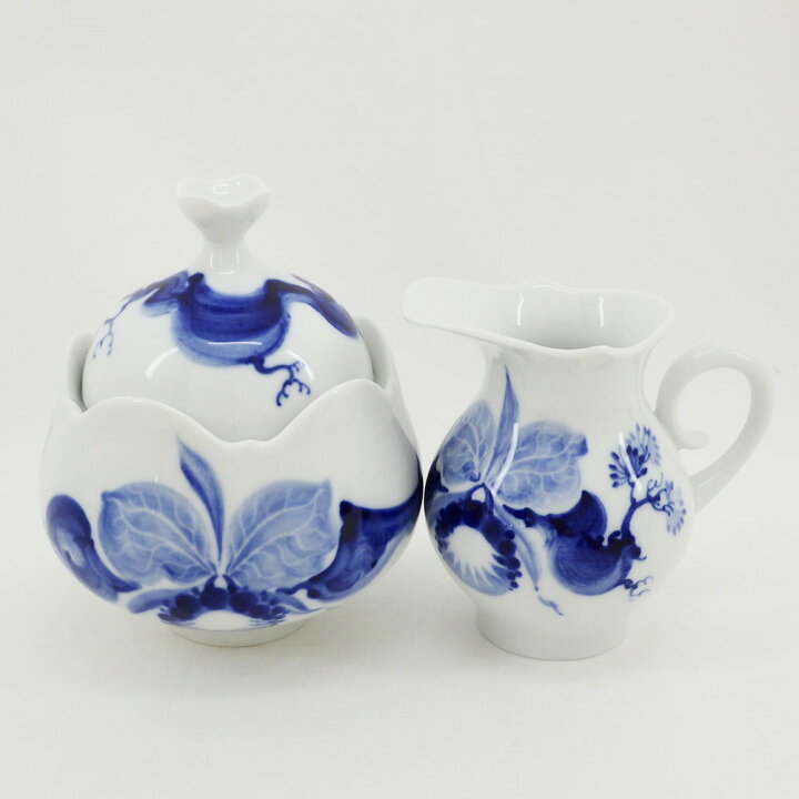 楽天市場】Meissen マイセン ブルーオーキッド シュガーポット  