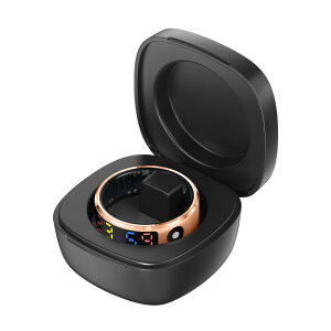 スマートリング 指輪 \ スマートカラーディスプレイリング /【指にはめるだけで健康管理】充電ケースが付属 スマートリング 活動量計 睡眠記録 運動記録 血中酸素 5ATM防水 スマート指輪
