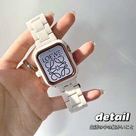 Apple Watch Series ベルト 保護ケース付き！ 38/40/41mm 42/44/45mm 超薄型 アイ ウォッチ 保護 アップルウォッチケース プレゼントに最適 おしゃれ かわいい 樹脂製ベルト iwatch 交換ベルトケースApple Watchベルト調整工具つき