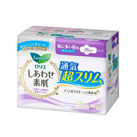 ロリエ しあわせ素肌 超スリム 25cm 羽つき 17個　4901301282750