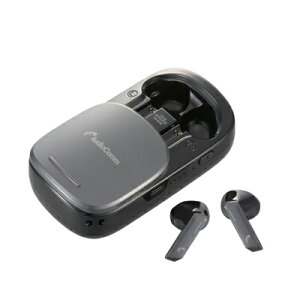 完全ワイヤレスイヤホン+充電ケース兼用ワイヤレススピーカー(Bluetooth/ブラック) (※お取り寄せ品) 4971275322585