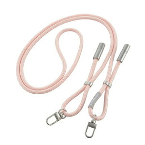 オーム電機 チャージングストラップケーブル(編み込み/USB-C to USB-C/1.5m/コーラル)※お取り寄せ品 4971275172722