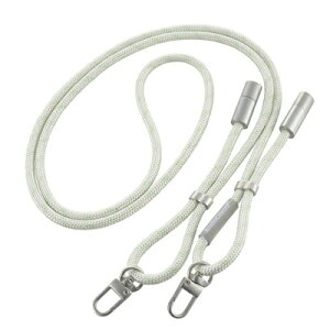 オーム電機 チャージングストラップケーブル(編み込み/USB-C to USB-C/1.5m/グレーグリーン) ※お取り寄せ品 4971275172739