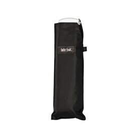 【メール便送料無料】Waterfront ポケフラットサンシェイド50cm シルバー手元 折りたたみ傘 ブラック　晴雨兼用　451800302726