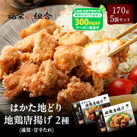 Z 【300円OFFクーポン配布中】 はかた地どり使用 からあげ 170g × 5袋 プレーン 甘辛 送料無料 唐揚 から揚げ 地鶏 鶏肉 大容量 冷凍 博多 福岡 食品 ランキング 非常食 非常食セット ブラックフライデー 御歳暮 お歳暮 歳暮 冬グルメ お年賀