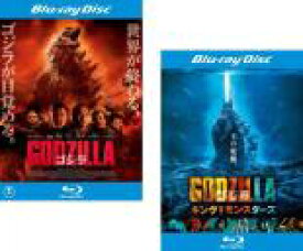 2パック【中古】Blu-ray▼GODZILLA ゴジラ(2枚セット)2014 + キング オブ モンスターズ 2019 ブルーレイディスク レンタル落ち 全2巻 ケース無