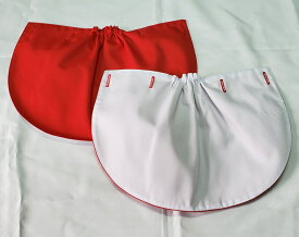 【送料無料】体操赤白帽子・白赤帽子の日よけの垂れ【国産品】一年中、紫外線は振りそそいでます。しっかり首を日差しから守ってくれます!!紫外線の少ない冬にも、風から首を守ってくれますよボタン穴付　ボタン4個付