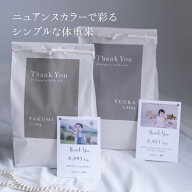 体重米 2個セット 結婚式 両親プレゼント 両親贈呈品 名入れ 写真 ウェイトライス 出生体重米 新潟コシヒ…