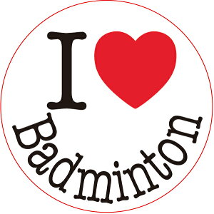 �y���������z �I���W�i���X�e�b�J�[ �o�h�~���g�� I Love Badminton (2���g) STICKER-104�y�X�e�b�J�[ �V�[�� ���� ���Z�� ���w�� �N���u���� �ԁz