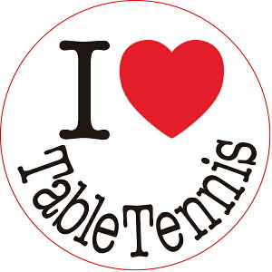 �y���������z �I���W�i���X�e�b�J�[ �싅 I Love Table Tennis (2���g) STICKER-108�y�X�e�b�J�[ �V�[�� ���� ���Z�� ���w�� �N���u���� �ԁz