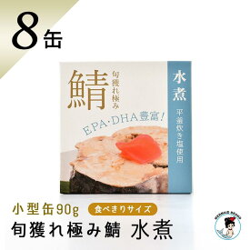 福井缶詰 鯖缶 旬獲れ極み鯖 水煮（90g） 平釜炊き塩使用 高級 サバ缶 家飲み ギフト