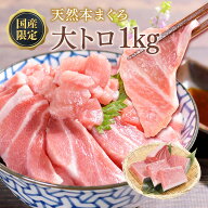 【天然物限定】マグロ 大トロ 1kg マグロ 訳あり 刺身 天然本マグロ大トロ1kg 希少なアイルランド沖を主…