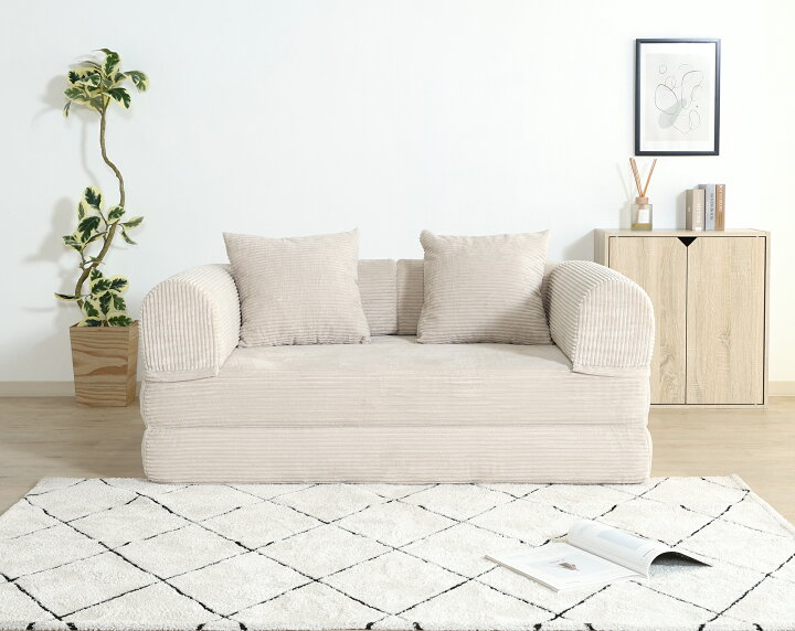 楽天市場】［予約販売受付中］だらりんソファ シフォン ソファベッド 