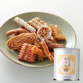 福壽堂秀信 公式 丸缶せんべい ミックスかりん糖 1缶入 | かりんとう せんべい 和菓子 和スイーツ 大阪土産 ギフト お取り寄せ 誕生日祝い 御祝 内祝