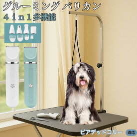 【5倍ポイント】 ビアデッドコリー犬 ビアデッド 4in1 ペットバリカン 犬猫対応 充電式 コードレス 丸洗いOK 静音 軽量 初心者向け おうちトリミング トリマーセット 全身ケア 低振動 替刃 セラミック刃 USB充電 グルーミング 痛くない