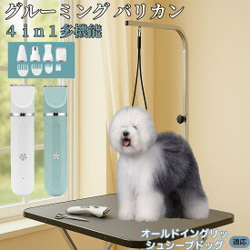 【5倍ポイント】 オールドイングリッシュシープドッグ犬 4in1 ペットバリカン 犬猫対応 充電式 コードレス 丸洗いOK 静音 軽量 初心者向け おうちトリミング トリマーセット 全身ケア 低振動 替刃 セラミック刃 USB充電 グルーミング 痛くない