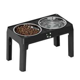 【5倍ポイント】 ベルジアングリフォン犬 ベルギーグリ ペット フードボウルスタンド 犬 猫用 食器台 餌入れ 水入れ 高さ調整 折りたたみ収納 早食い防止 食べやすい 洗いやすい 滑り止め付 インテリアに馴染む 北欧風デザイン