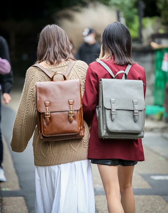 楽天市場 リュック レディース 収納 Misslily On ミス リリー リュックサック カブセ付き 12 6678 ビジネス パソコン タブレット 鞄 通勤 合皮 レザー 通学 タウン ブラック ブラウン グレー 就職祝い 入学祝い スマホ デイパック 新生活 くすみ グレー 福吉鞄店