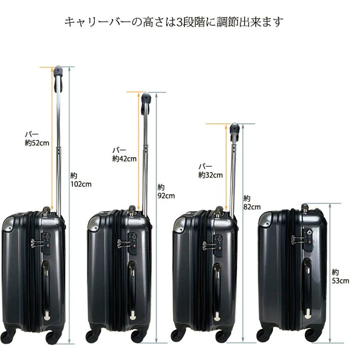 楽天市場】ミッシェル クラン キャリー ケース 安心のTSAロック付き 