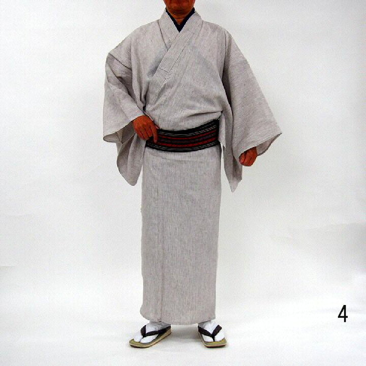 楽天市場】新品23％OFFセール/新品 Lサイズ 夏着物 男物 麻 選べる5 
