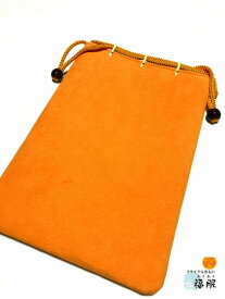 新品 バッグ 男物 化繊 橙色の信玄袋