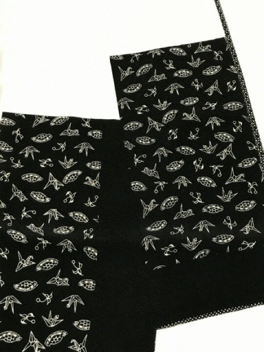 楽天市場】【中古】 付け下げ 正絹 江戸小紋 黒地に色紙模様 裄66cm  