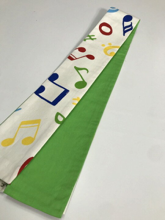 楽天市場】新品 角帯 男物 綿 白地に音符模様 リバーシブル 福服特製 