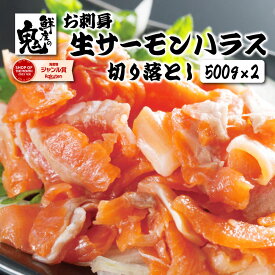 【16時まで当日発送】お刺身OK　生 サーモン はらす 切り落とし 鮭 さけ 冷凍 刺身 さしみ