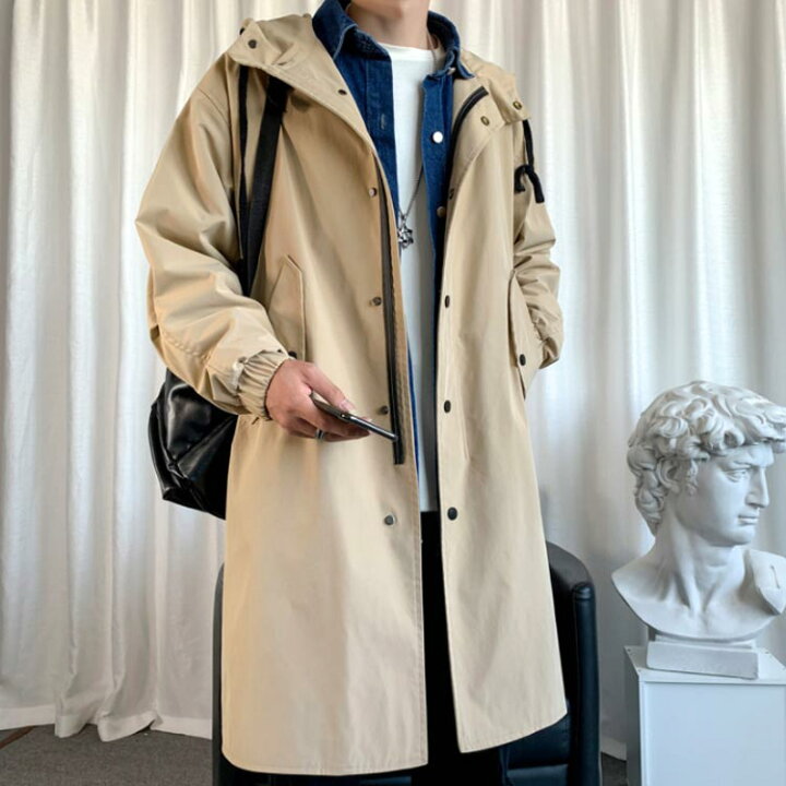 楽天市場 S 3xlサイズ メンズコート スプリングコート メンズ トレンチコート 中綿入り ロングコート カジュアル 防風 アウター コート ロング丈 秋冬 冬服 冬物 大きサイズ 男性用 福見る店