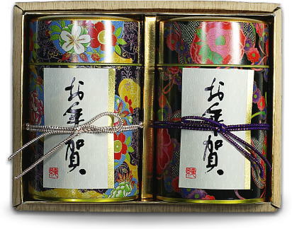 【★大感謝セール】 お年賀ギフトセットＡふかむし茶～和～2缶セット お求めやすく価格改定