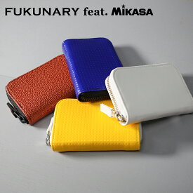 【 MIKASA製ボール素材使用 】 コインパース [M102] FUKUNARY feat. MIKASA コインケース 日本製 ボール素材 小銭入れ 財布 バスケットボール バレーボール 生地 革 シンプル カードケース メンズ レディース