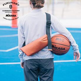 【 MIKASA製ボール素材使用 】 ボディーバッグ ブラウン [F-M-094-4] FUKUNARY feat. MIKASA バスケットボール 生地 ボディバッグ ワンショルダー 斜めがけバッグメンズ レディース