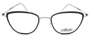 Silhouette/VGbg@4555[9231@Klt[t[iዾj - black/gold - acetate/titanium - square/fox
