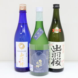 【送料無料】日本酒 山形 飲み比べ セット 羽前白梅 山法師 出羽桜 純米吟醸 純米大吟醸 甘口 辛口 3本 720ml お歳暮 ギフト プレゼント 日本酒 清酒 お酒