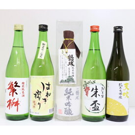 九州 日本酒 セット 飲み比べ 720ml 5本 繁桝 天吹 はねぎ搾り 朱盃 鶴城 純米吟醸 純米酒 お歳暮