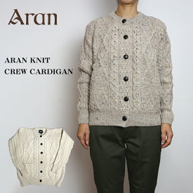 Aran WOOLLEN MILLS KNIT CREW CARDIGAN【MADE IN IRELAND】