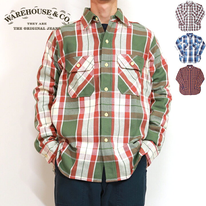 楽天市場】Warehouse/ウエアハウス フランネルシャツ NON WASH Lot 