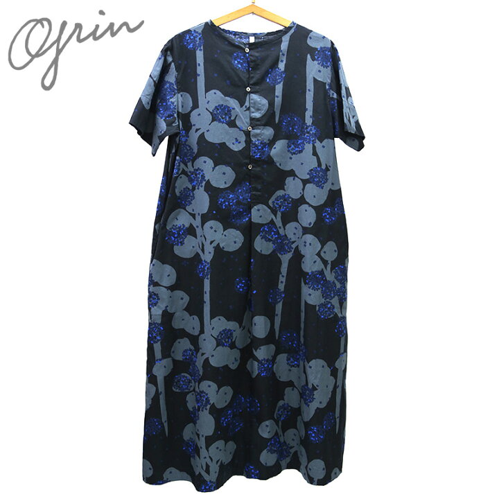 楽天市場 Grin チップフラワープリントロングワンピース 服道楽 楽天市場店
