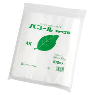 パコール チャック付 ポリ袋 規格袋 400x280mm 100枚入 4K