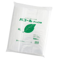 パコール チャック付 ポリ袋 規格袋 480x340mm 100枚入 4L