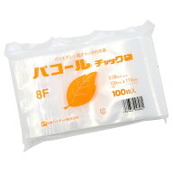 パコール チャック付 ポリ袋 規格袋 170x120mm 100枚入 8F