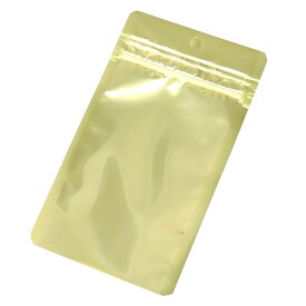 ラミグリップ チャック袋 吊り下げ穴付 片面透明 バリアタイプ ゴールド 50枚 VCP-E