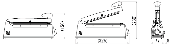 ✨石崎電機 未使用 NL-203J ワンランク上のシーラー 幅2.5mm×長さ200mm