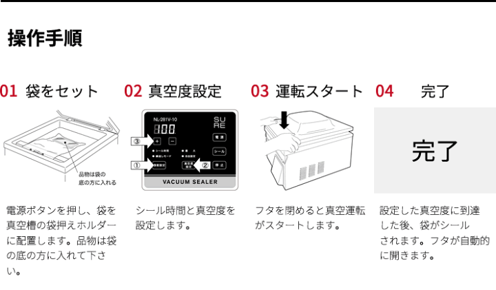 楽天市場】石崎電機製作所 SURE（シュアー） 小型真空包装機