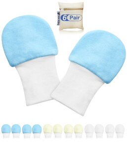 ベビー用 ひっかき防止 手袋 ベビー手袋 かきむしり防止 ミトン おててを優しく包む 掻きむしり防止 新生児 赤ちゃん用 0〜6ヶ月 可愛い 女の子 男の子 ベビープレゼント 通気性 出産祝い 6