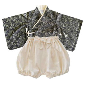 [SLINX] ベビー服 袴 ロンパース 着物 和装 女の子 男の子 フォーマル 赤ちゃん お宮参り 百日祝 初節句 和服ロンパース カバーオール 出産祝い ベビー袴 HF021