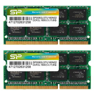 �V���R���p���[ �m�[�gPC�p������ 1.35V (��d��) DDR3L 1600 PC3L-12800 8GB×2�� 204Pin Mac �Ή� SP016GLSTU160N22