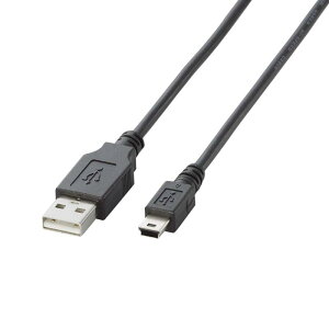 �G���R�� USB�P�[�u�� �yminiB�z USB2.0 (USB A �I�X to miniB �I�X) �m�[�}�� 1m �u���b�N U2C-M10BK