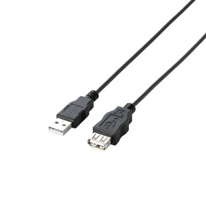 �G���R�� RoHS�w�ߏ������z���p�b�P�[�W �G�RUSB�����P�[�u�� USB2.0 A�I�X-A���X�^�C�v 2m �u���b�N U2C-JE20BK