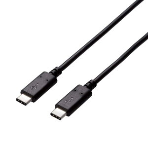 �G���R�� USB-C�P�[�u�� C-C 4m USB2.0 �F�ؕi USB Power Delivery�Ή� 5A�o�� �u���b�N U2C-CC5P40NBK
